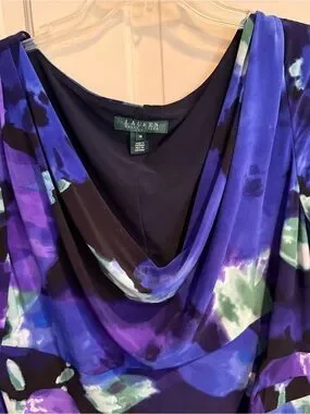 Lauren Ralph Lauren | Dresses | Lauren Ralph Lauren Blue Purple Green ...